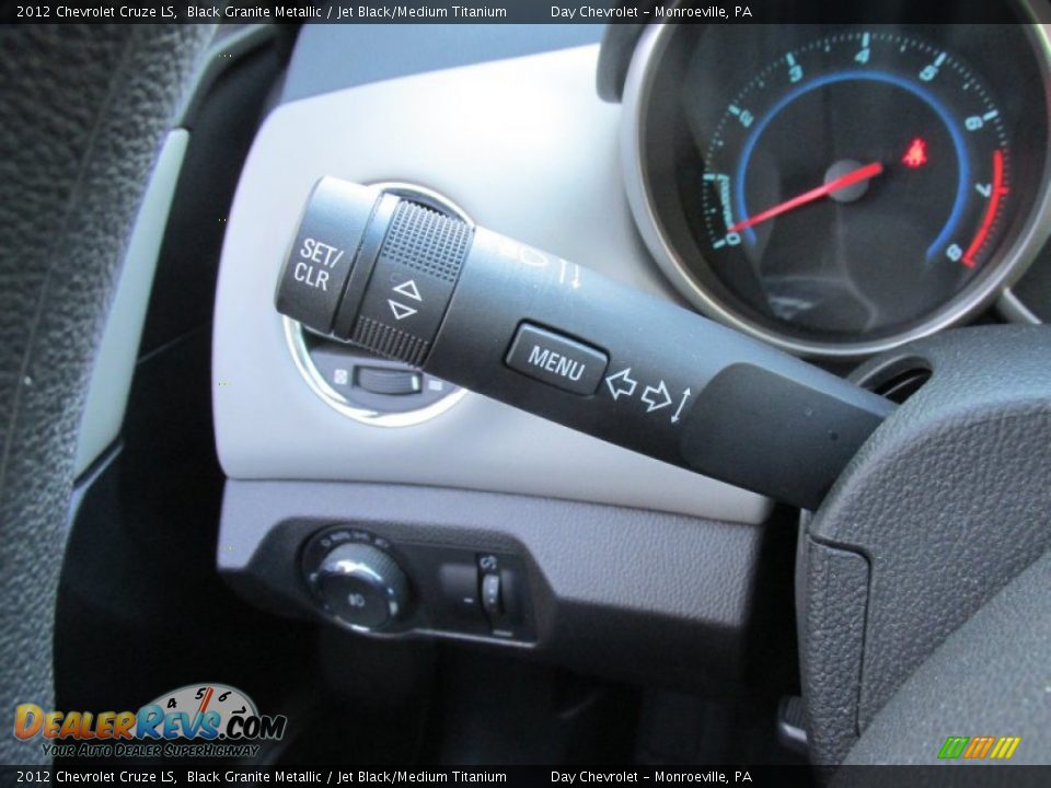 2012 Chevrolet Cruze LS Black Granite Metallic / Jet Black/Medium Titanium Photo #34