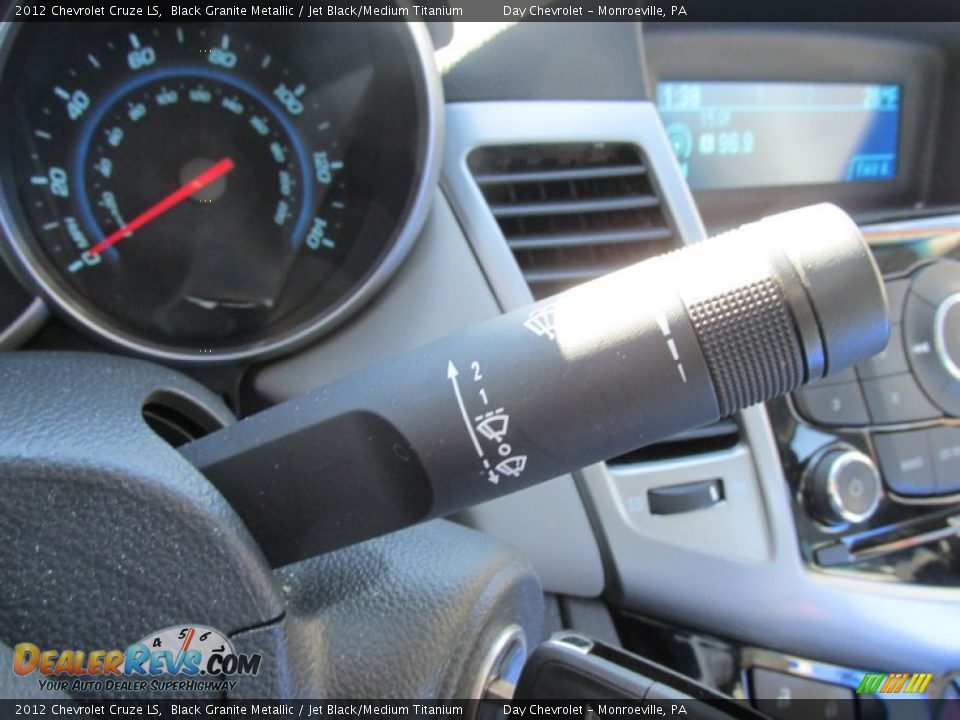 2012 Chevrolet Cruze LS Black Granite Metallic / Jet Black/Medium Titanium Photo #35