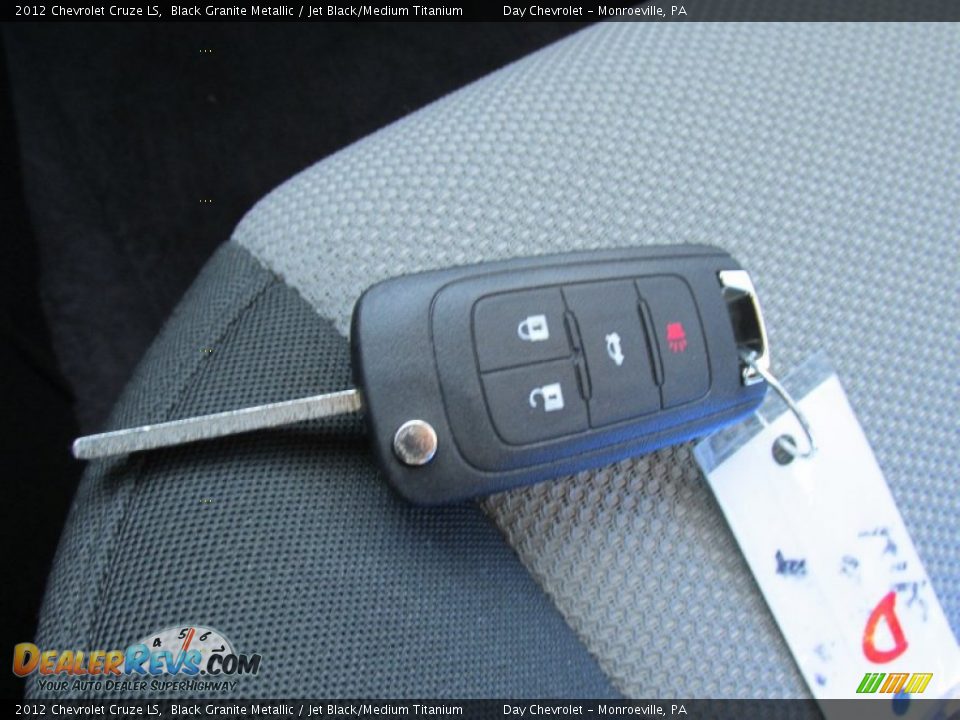 2012 Chevrolet Cruze LS Black Granite Metallic / Jet Black/Medium Titanium Photo #36