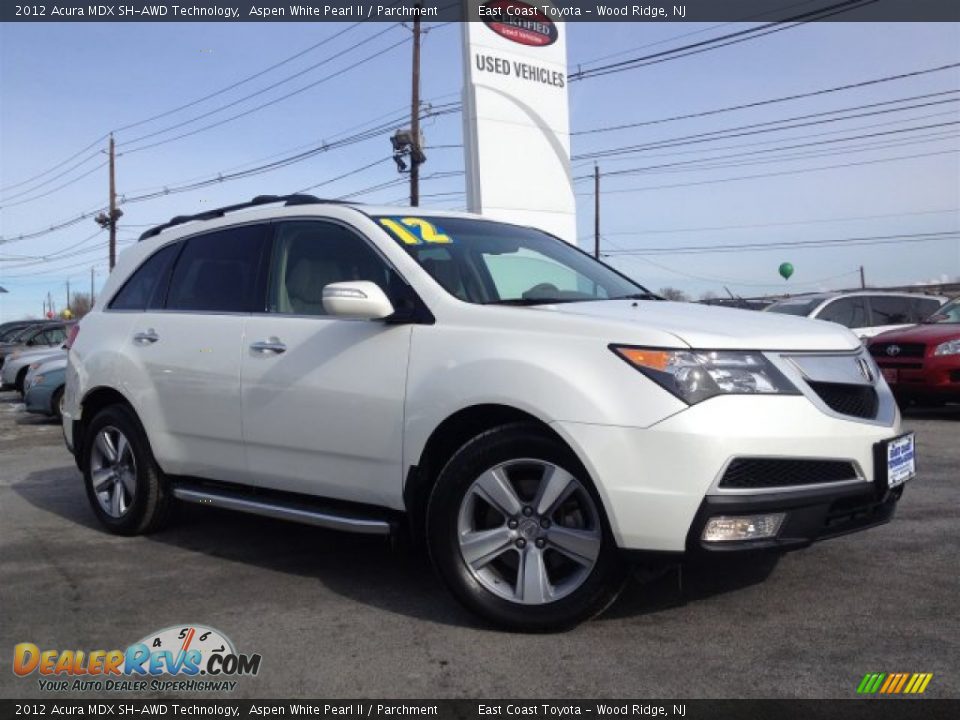 2012 Acura MDX SH-AWD Technology Aspen White Pearl II / Parchment Photo #1
