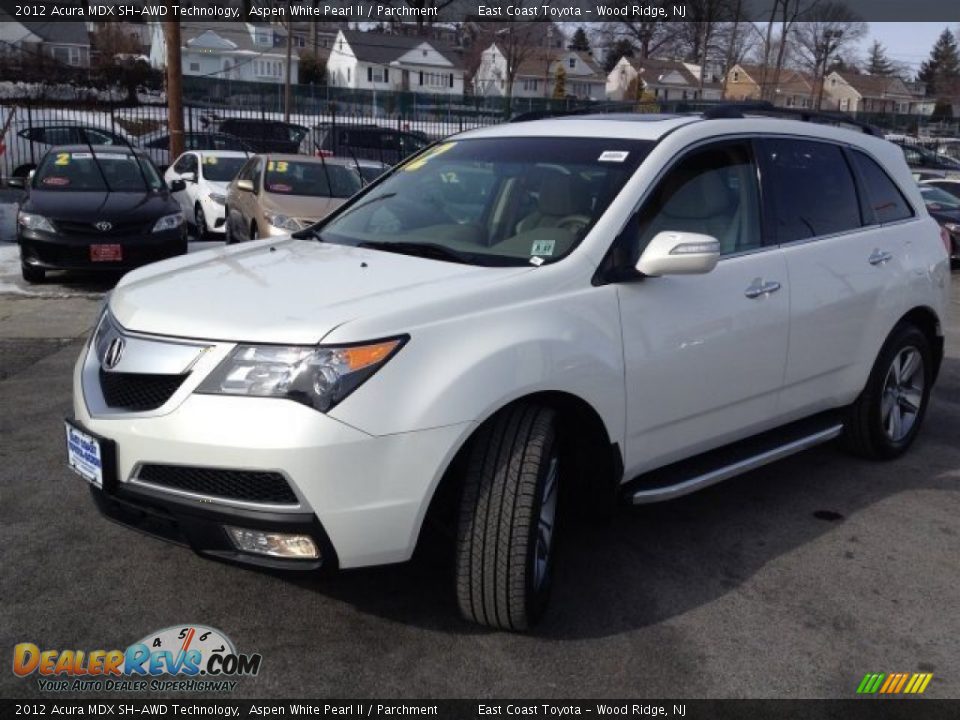2012 Acura MDX SH-AWD Technology Aspen White Pearl II / Parchment Photo #3