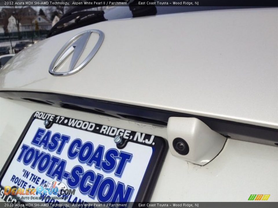2012 Acura MDX SH-AWD Technology Aspen White Pearl II / Parchment Photo #16