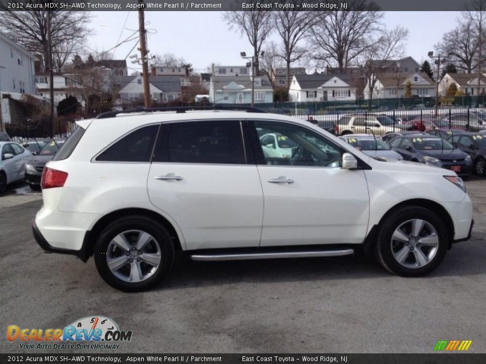 2012 Acura MDX SH-AWD Technology Aspen White Pearl II / Parchment Photo #17