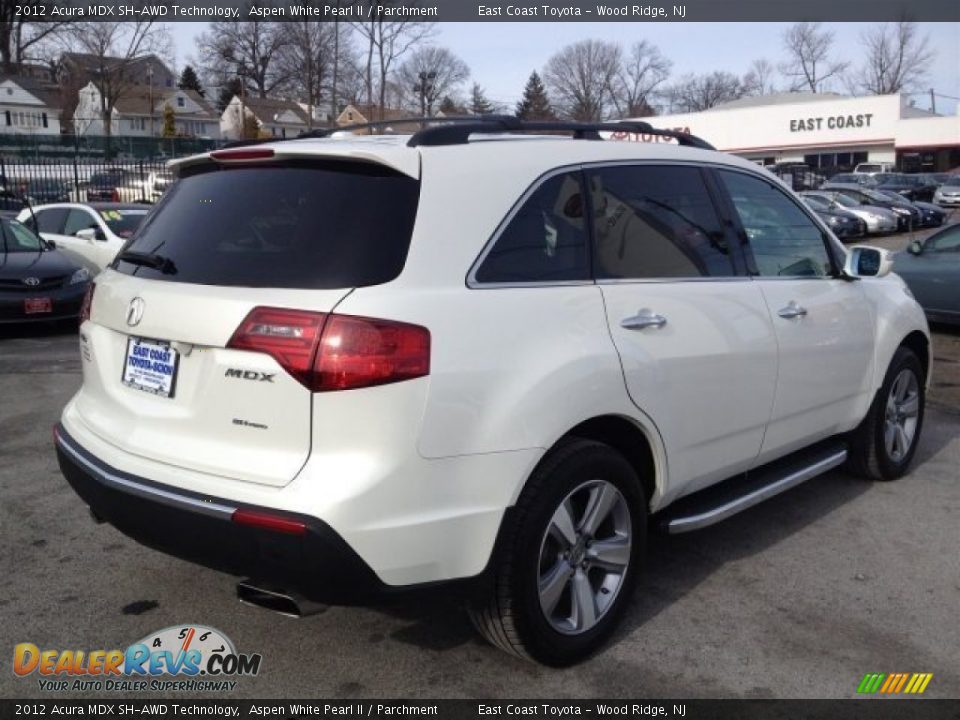 2012 Acura MDX SH-AWD Technology Aspen White Pearl II / Parchment Photo #18