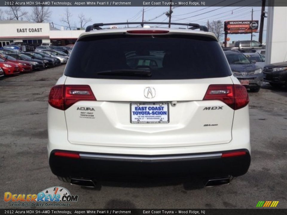 2012 Acura MDX SH-AWD Technology Aspen White Pearl II / Parchment Photo #19