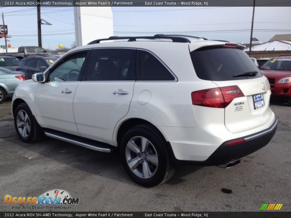 2012 Acura MDX SH-AWD Technology Aspen White Pearl II / Parchment Photo #20
