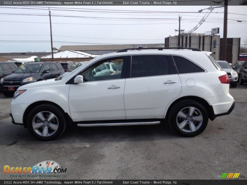 2012 Acura MDX SH-AWD Technology Aspen White Pearl II / Parchment Photo #21