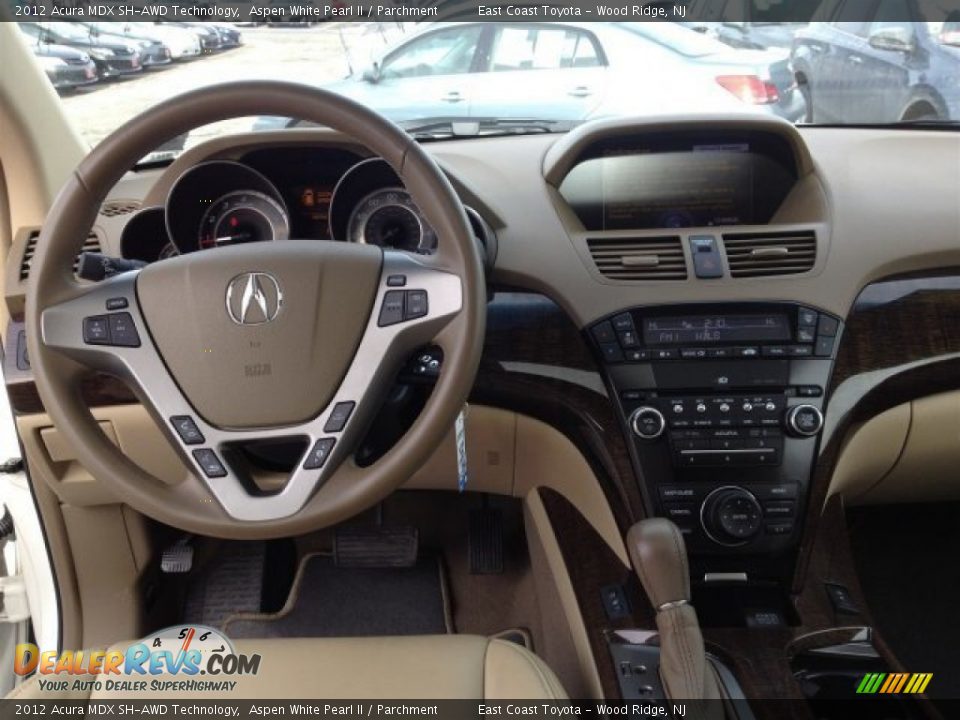 2012 Acura MDX SH-AWD Technology Aspen White Pearl II / Parchment Photo #25