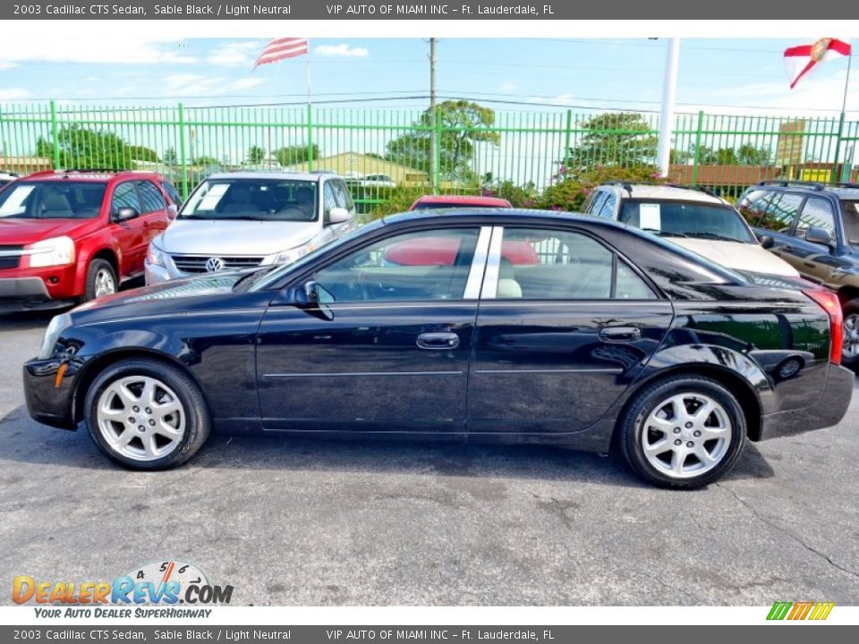 2003 Cadillac CTS Sedan Sable Black / Light Neutral Photo #27