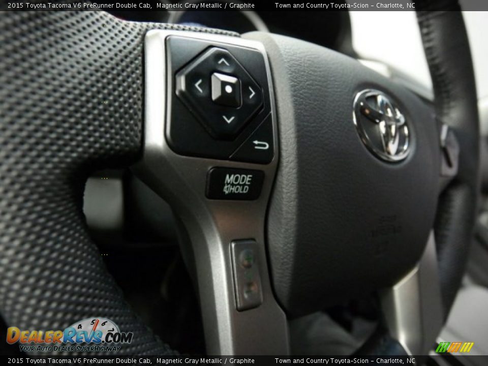 2015 Toyota Tacoma V6 PreRunner Double Cab Magnetic Gray Metallic / Graphite Photo #32