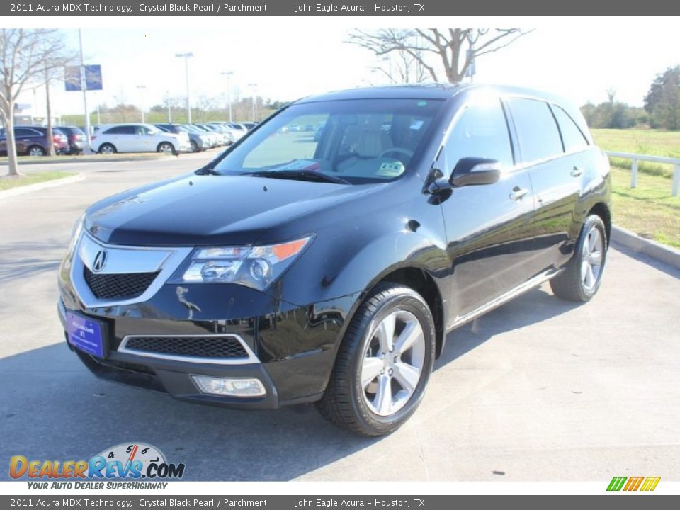 2011 Acura MDX Technology Crystal Black Pearl / Parchment Photo #3