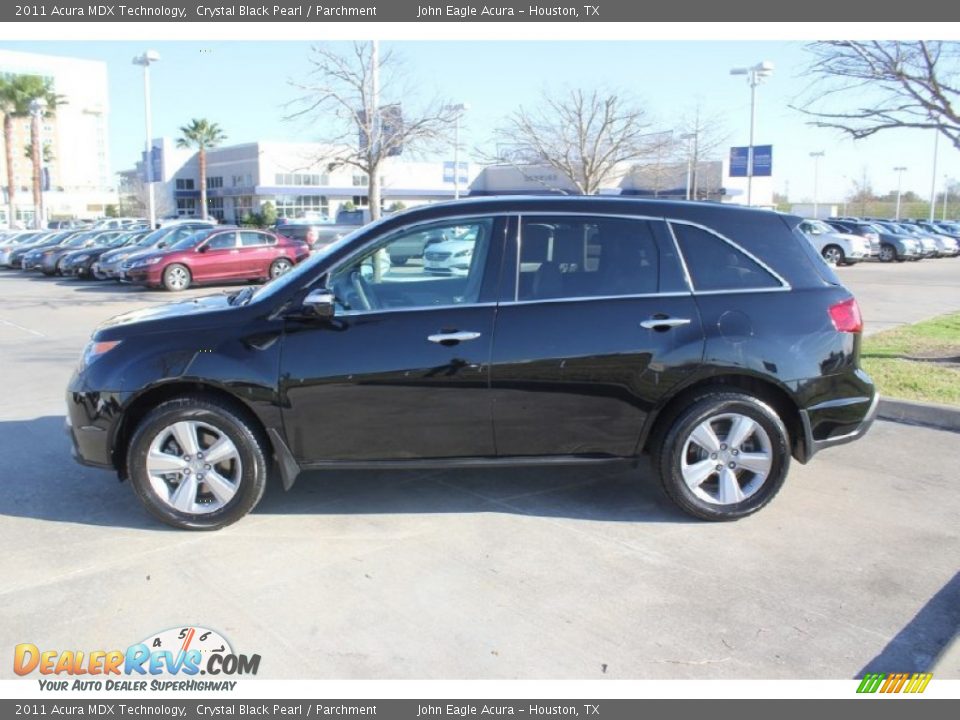 2011 Acura MDX Technology Crystal Black Pearl / Parchment Photo #4