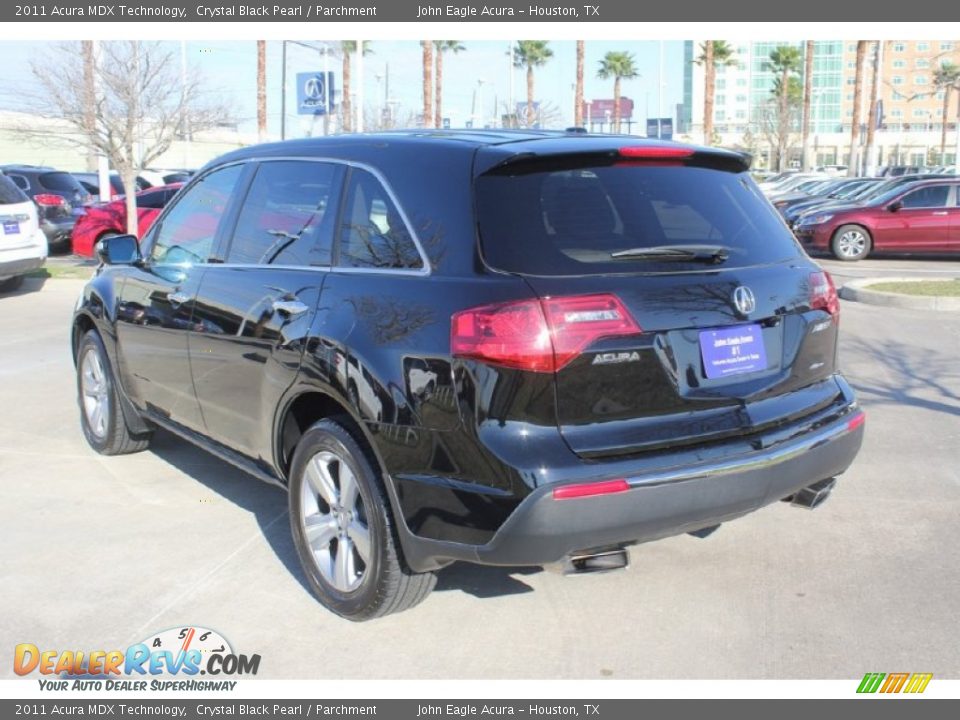 2011 Acura MDX Technology Crystal Black Pearl / Parchment Photo #5