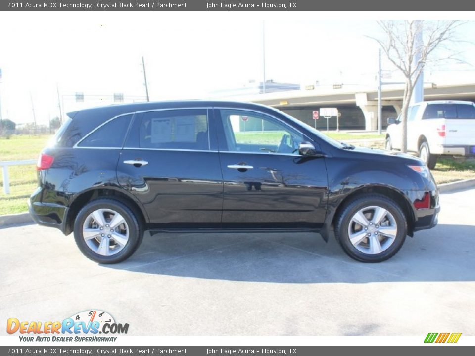 2011 Acura MDX Technology Crystal Black Pearl / Parchment Photo #8