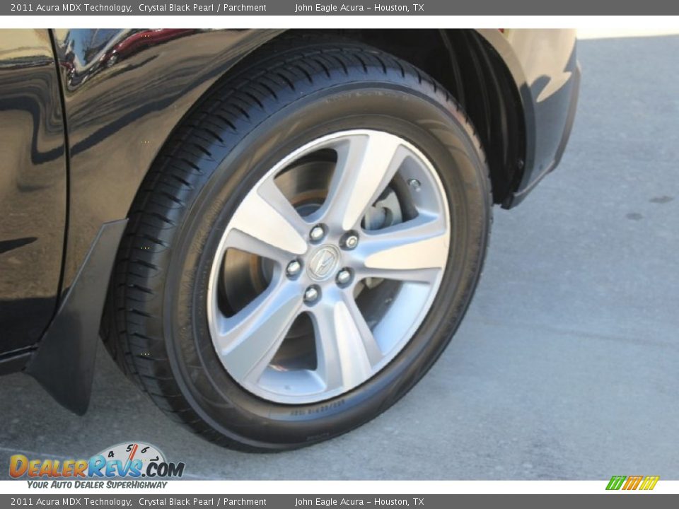 2011 Acura MDX Technology Crystal Black Pearl / Parchment Photo #10