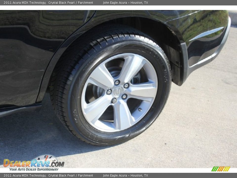 2011 Acura MDX Technology Crystal Black Pearl / Parchment Photo #11