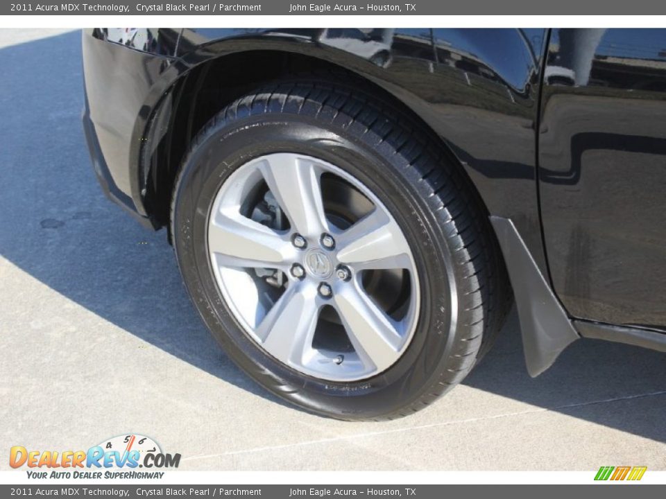 2011 Acura MDX Technology Crystal Black Pearl / Parchment Photo #12