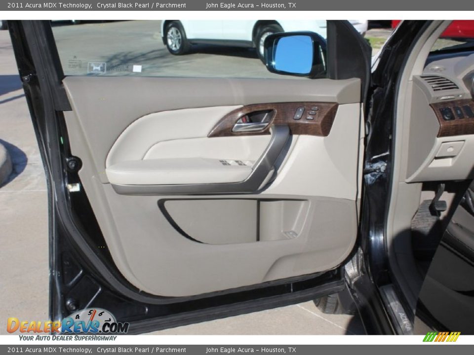2011 Acura MDX Technology Crystal Black Pearl / Parchment Photo #13