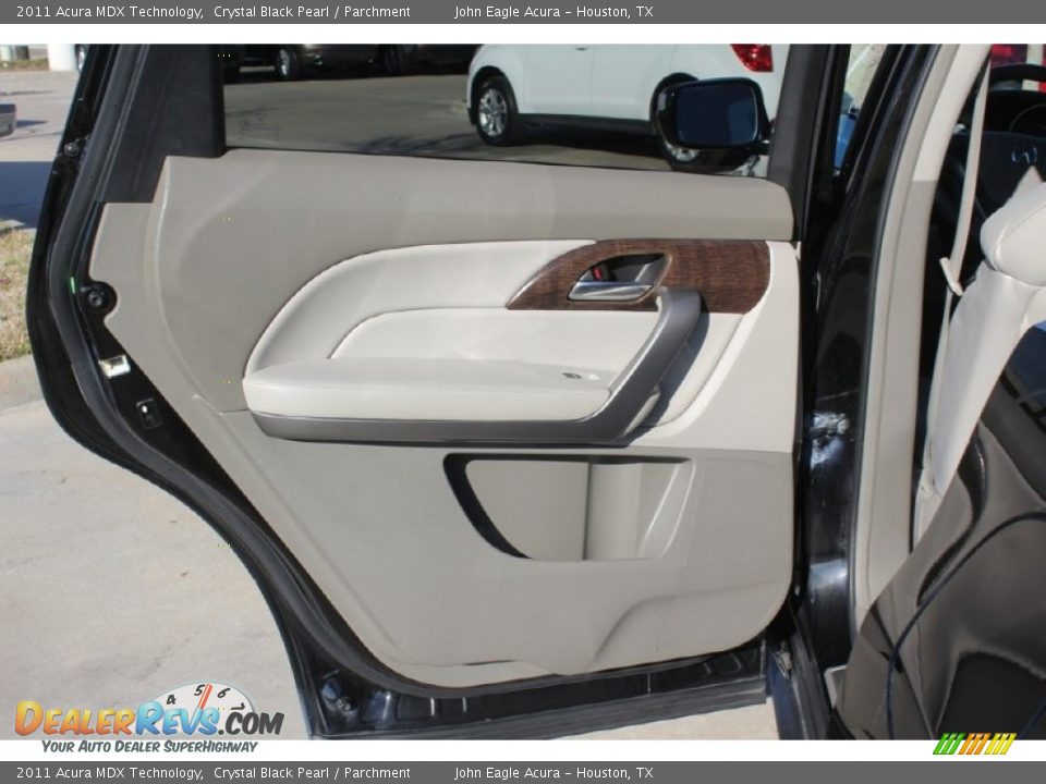 2011 Acura MDX Technology Crystal Black Pearl / Parchment Photo #15