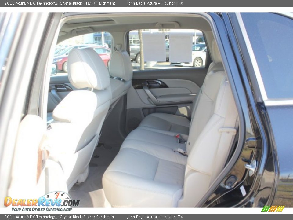 2011 Acura MDX Technology Crystal Black Pearl / Parchment Photo #16
