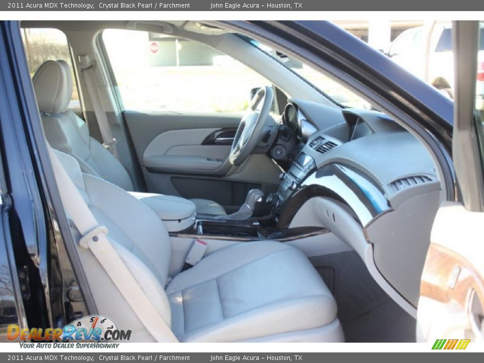 2011 Acura MDX Technology Crystal Black Pearl / Parchment Photo #23
