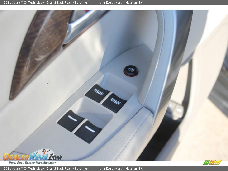 2011 Acura MDX Technology Crystal Black Pearl / Parchment Photo #26
