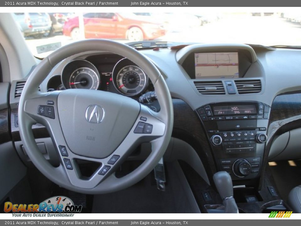 2011 Acura MDX Technology Crystal Black Pearl / Parchment Photo #31
