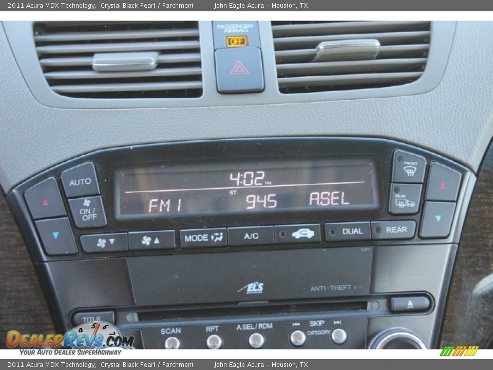 2011 Acura MDX Technology Crystal Black Pearl / Parchment Photo #35