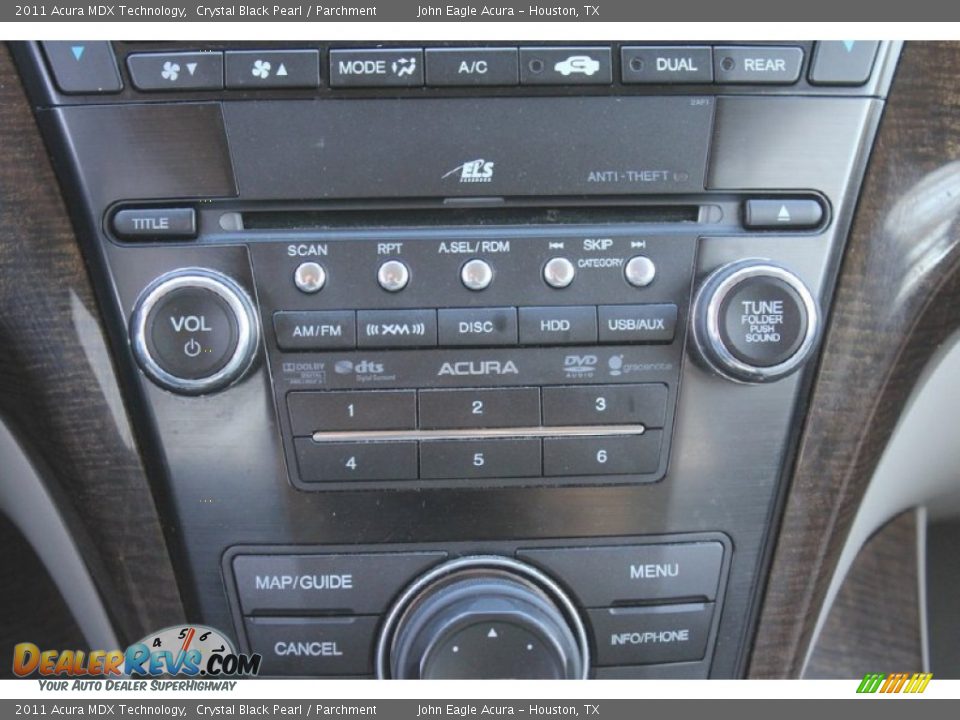 2011 Acura MDX Technology Crystal Black Pearl / Parchment Photo #36