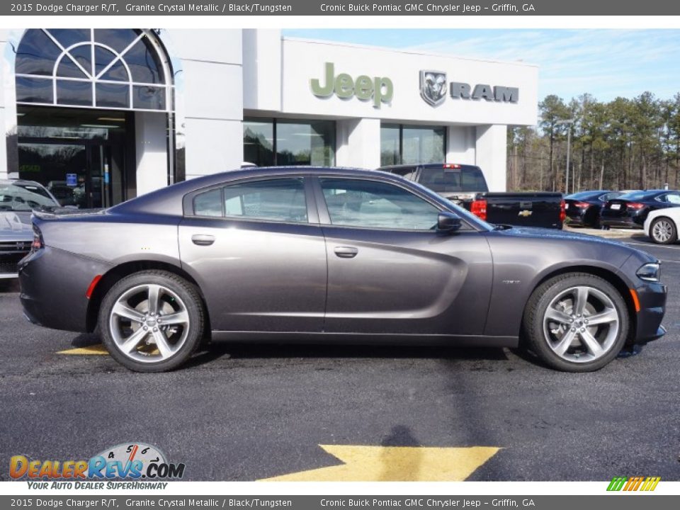 2015 Dodge Charger R/T Granite Crystal Metallic / Black/Tungsten Photo #8