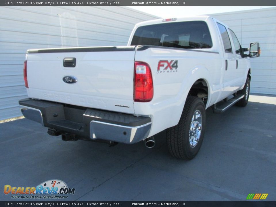 2015 Ford F250 Super Duty XLT Crew Cab 4x4 Oxford White / Steel Photo #4