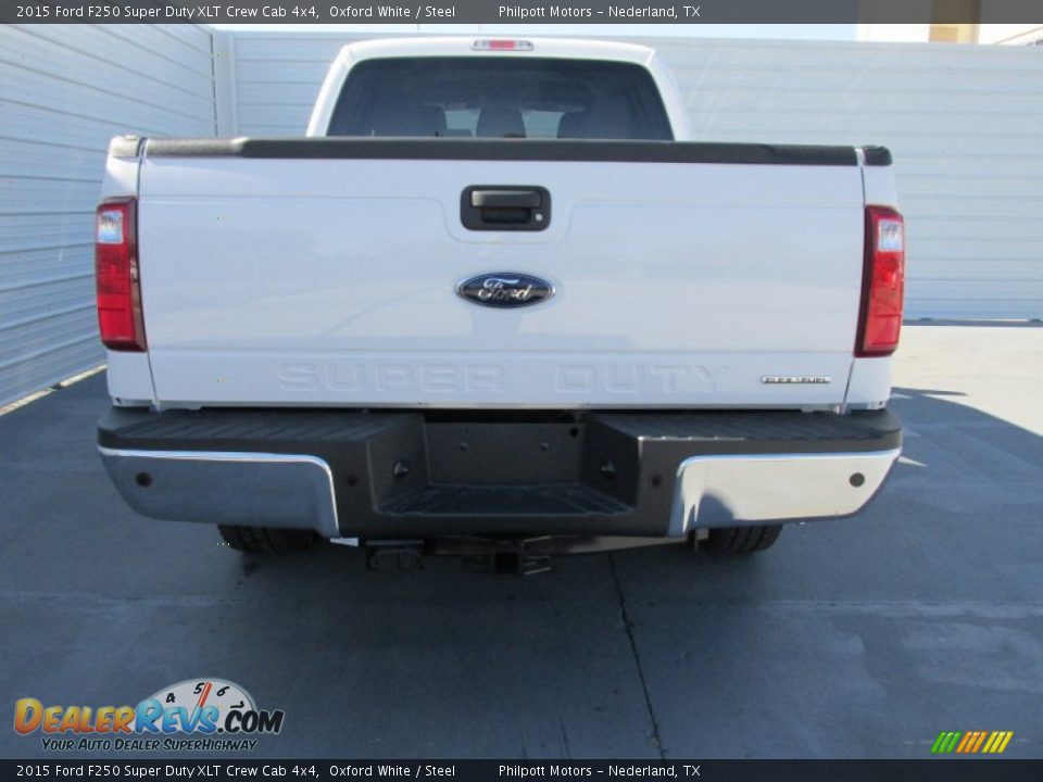 2015 Ford F250 Super Duty XLT Crew Cab 4x4 Oxford White / Steel Photo #5