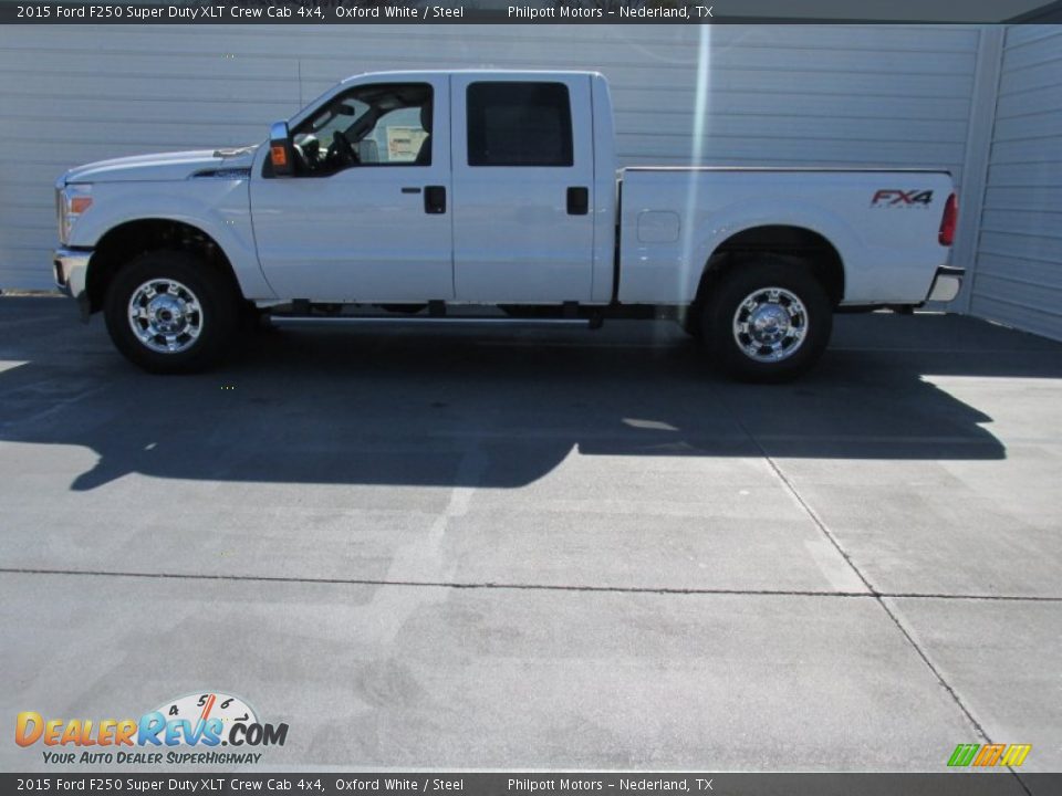 2015 Ford F250 Super Duty XLT Crew Cab 4x4 Oxford White / Steel Photo #6