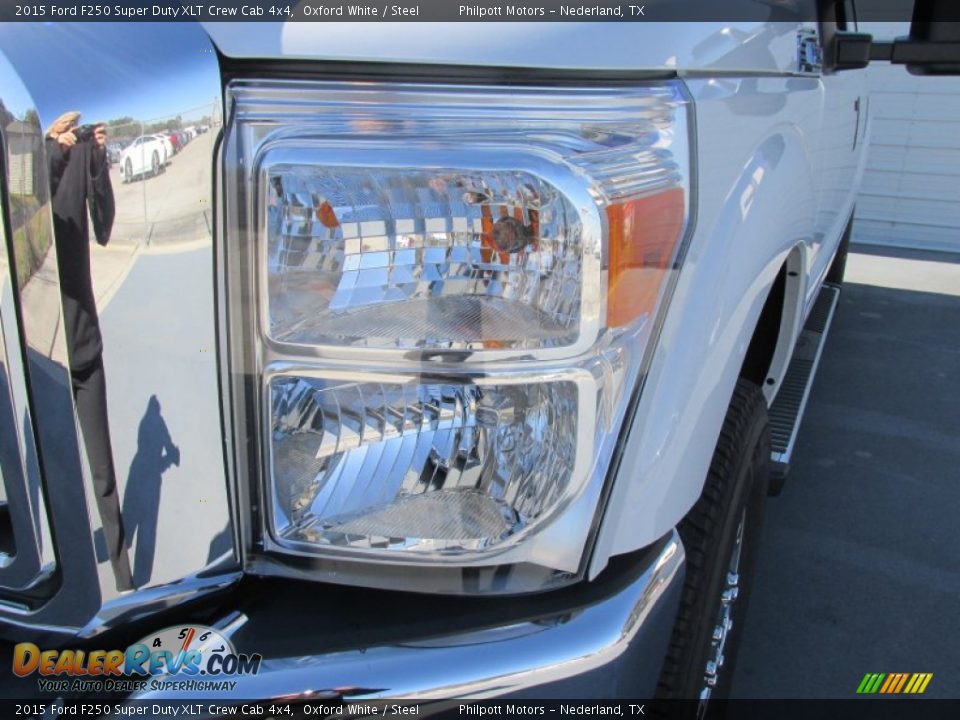 2015 Ford F250 Super Duty XLT Crew Cab 4x4 Oxford White / Steel Photo #9