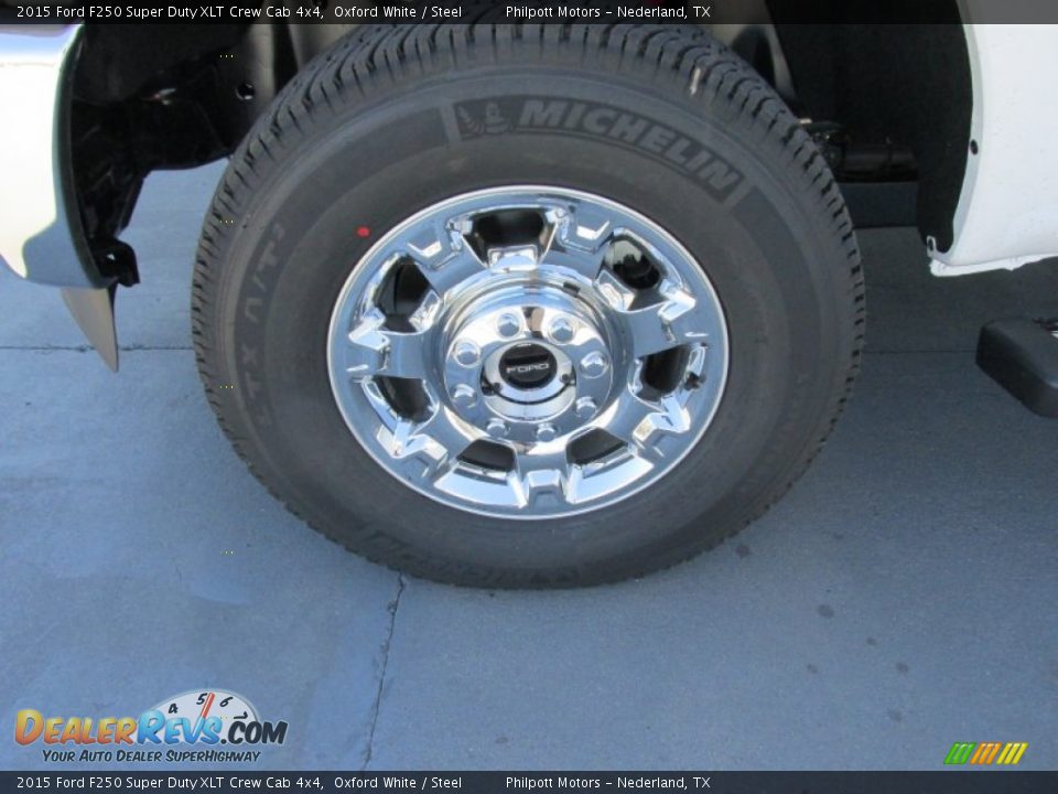 2015 Ford F250 Super Duty XLT Crew Cab 4x4 Oxford White / Steel Photo #11