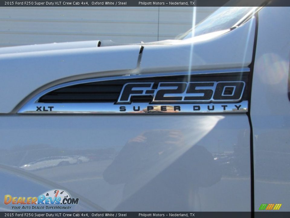2015 Ford F250 Super Duty XLT Crew Cab 4x4 Oxford White / Steel Photo #14