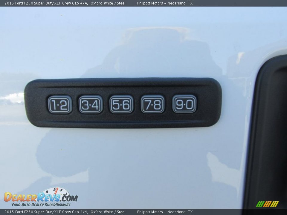 2015 Ford F250 Super Duty XLT Crew Cab 4x4 Oxford White / Steel Photo #15