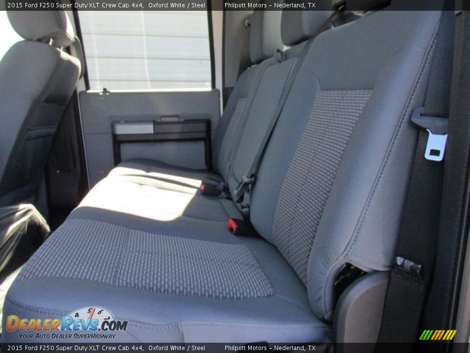 2015 Ford F250 Super Duty XLT Crew Cab 4x4 Oxford White / Steel Photo #21