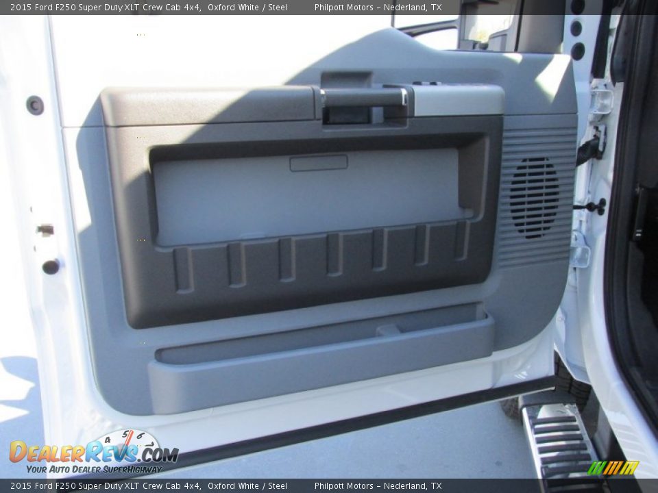 2015 Ford F250 Super Duty XLT Crew Cab 4x4 Oxford White / Steel Photo #22