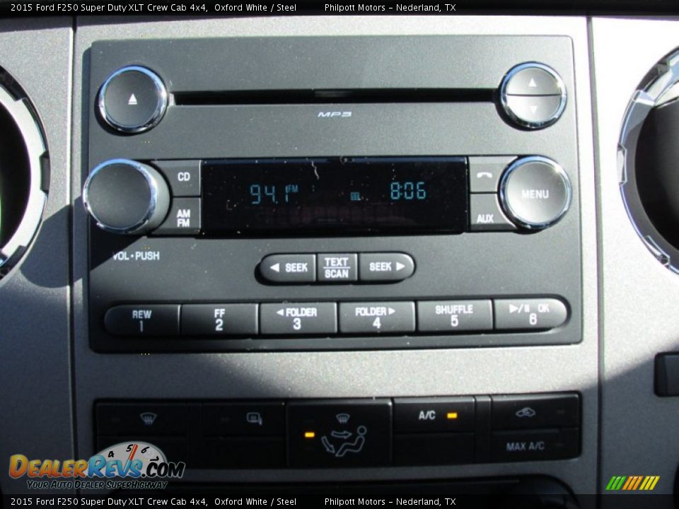 2015 Ford F250 Super Duty XLT Crew Cab 4x4 Oxford White / Steel Photo #29