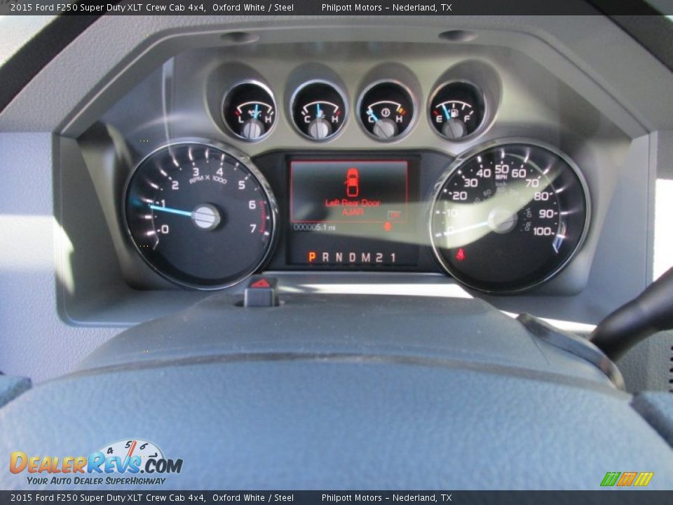 2015 Ford F250 Super Duty XLT Crew Cab 4x4 Oxford White / Steel Photo #35
