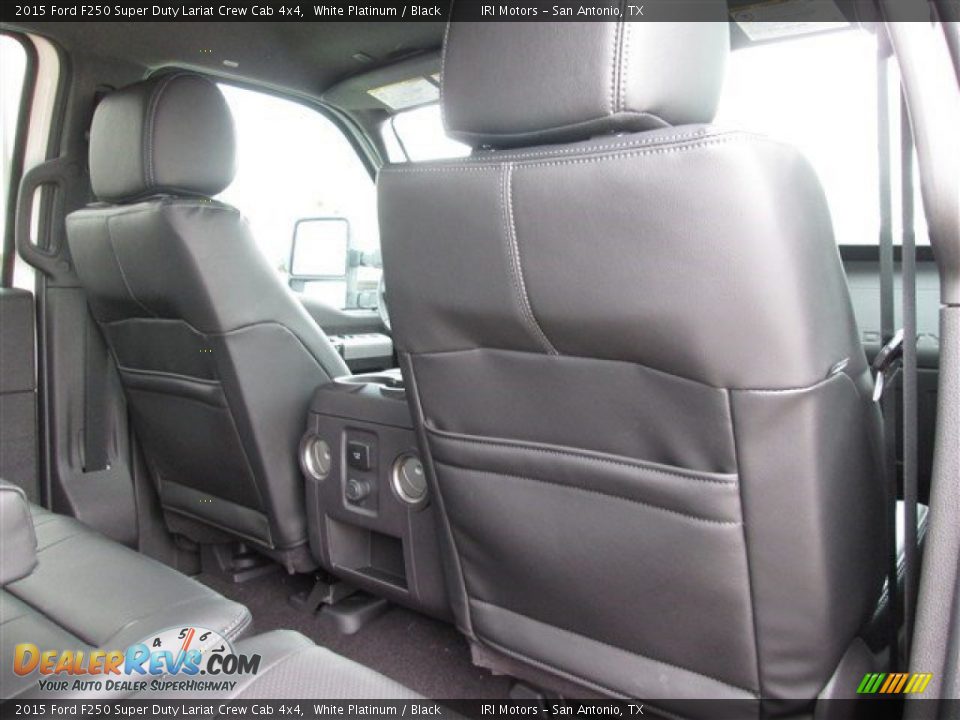 2015 Ford F250 Super Duty Lariat Crew Cab 4x4 White Platinum / Black Photo #21