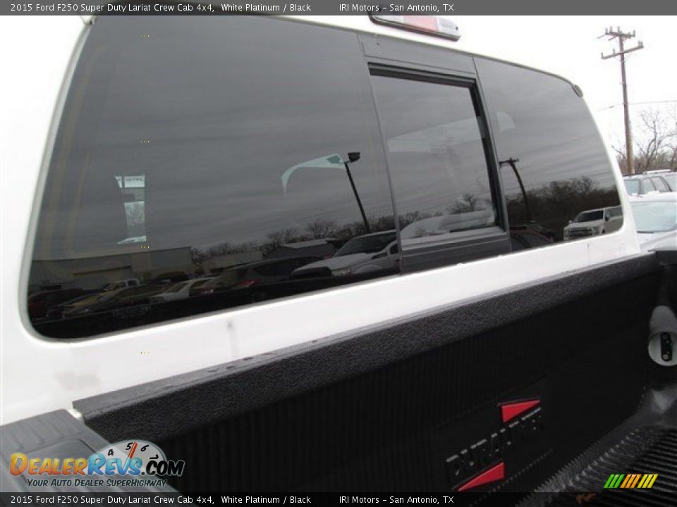 2015 Ford F250 Super Duty Lariat Crew Cab 4x4 White Platinum / Black Photo #30