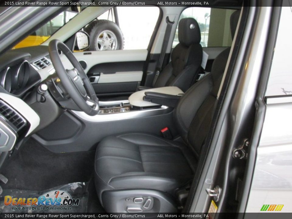 Ebony/Cirrus Interior - 2015 Land Rover Range Rover Sport Supercharged Photo #11