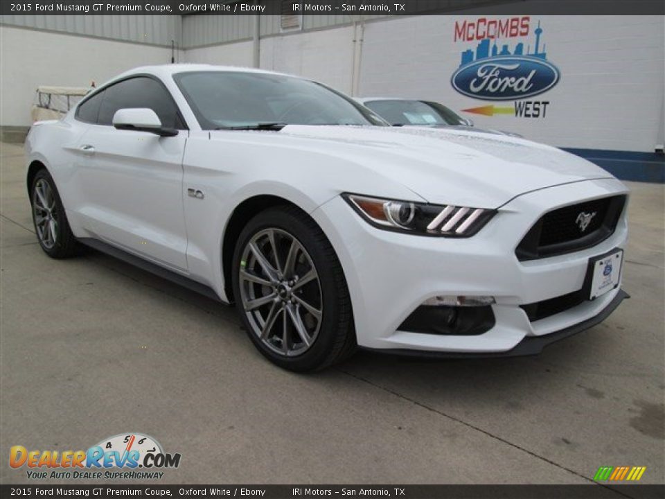 2015 Ford Mustang GT Premium Coupe Oxford White / Ebony Photo #1