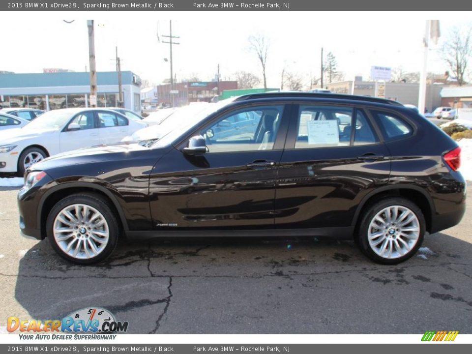 2015 BMW X1 xDrive28i Sparkling Brown Metallic / Black Photo #6
