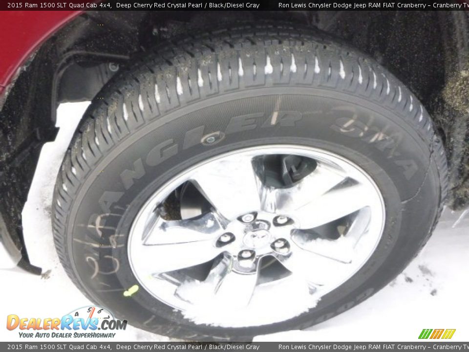 2015 Ram 1500 SLT Quad Cab 4x4 Deep Cherry Red Crystal Pearl / Black/Diesel Gray Photo #4