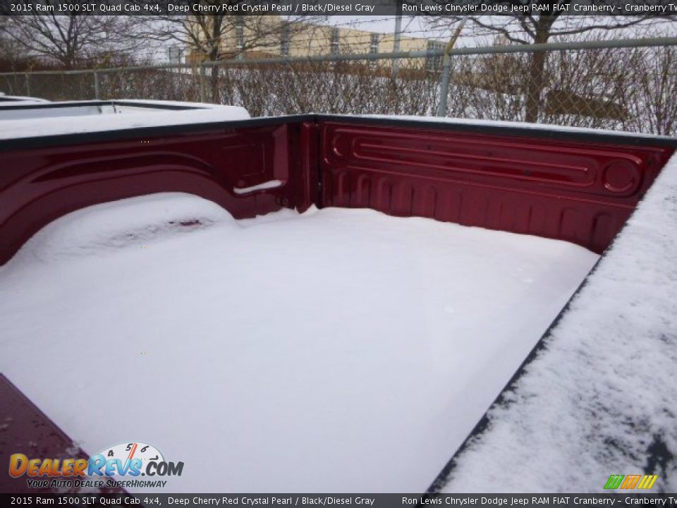 2015 Ram 1500 SLT Quad Cab 4x4 Deep Cherry Red Crystal Pearl / Black/Diesel Gray Photo #5