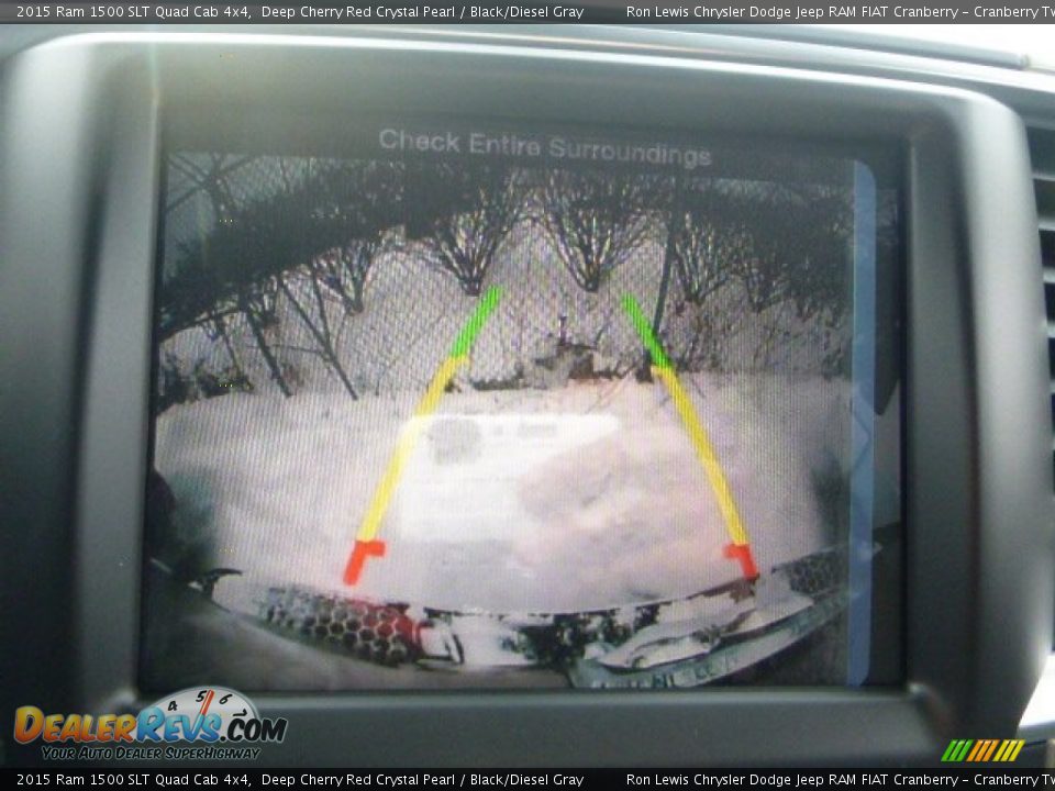 2015 Ram 1500 SLT Quad Cab 4x4 Deep Cherry Red Crystal Pearl / Black/Diesel Gray Photo #8