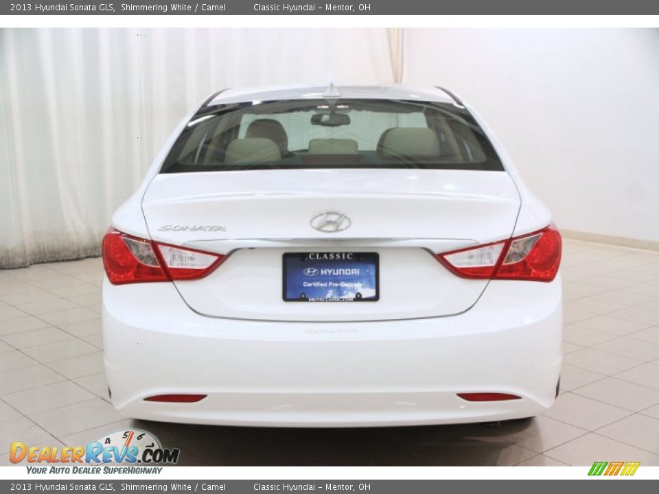 2013 Hyundai Sonata GLS Shimmering White / Camel Photo #13